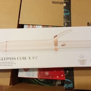 T3 SinglePass Curl 1.5" in White and Gold